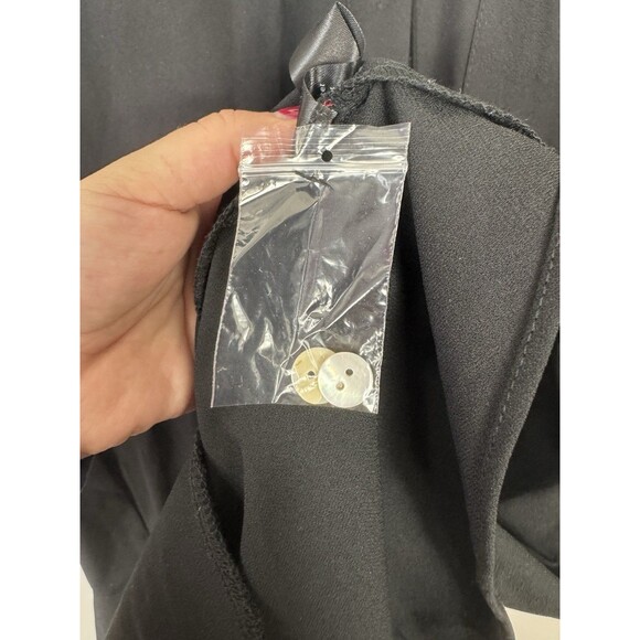 Tuckernuck Pomander Place Callahan Dress Black Crepe Shirt Dress Size L NWT - Picture 9 of 12